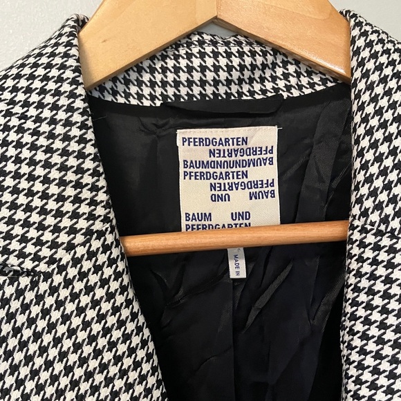 NWOT Baum und Pferdgarten Houndstooth Blazer - Picture 2 of 6
